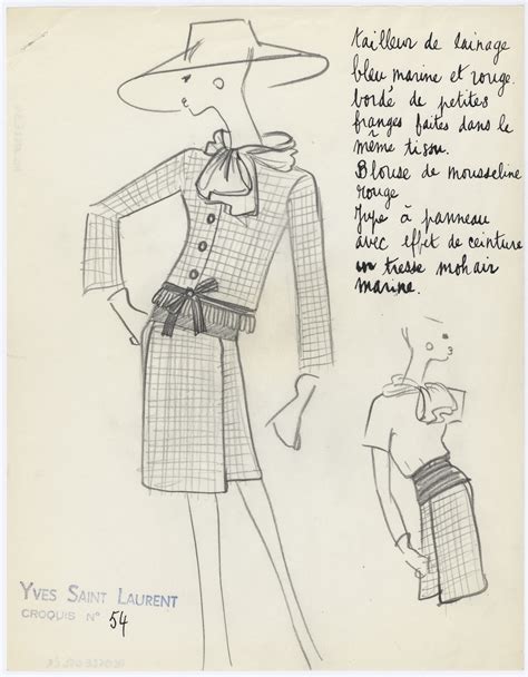 yves saint laurent play it couture|yves st laurent sketch.